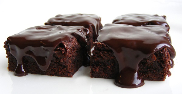 Brownie con ganache de chocolate