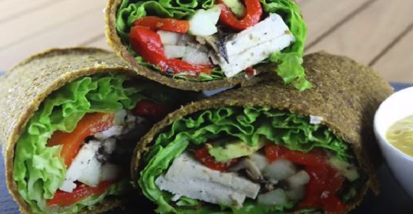 recetas con deshidratador.Wraps de apio